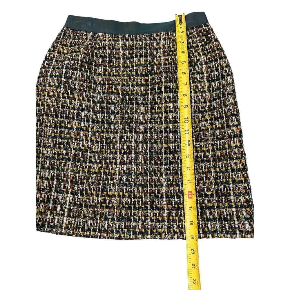 Kate Spade Tweed Mini Skirt Size 2 | Multicolor Wool Blend A-Line